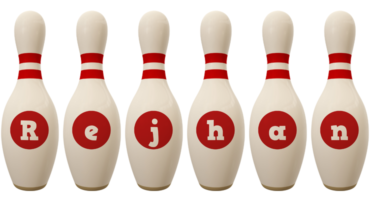 Rejhan bowling-pin logo