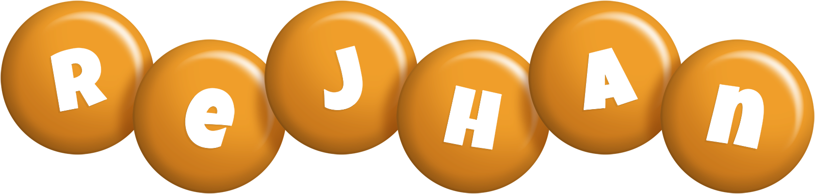 Rejhan candy-orange logo