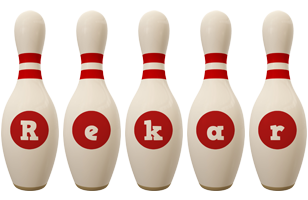 Rekar bowling-pin logo