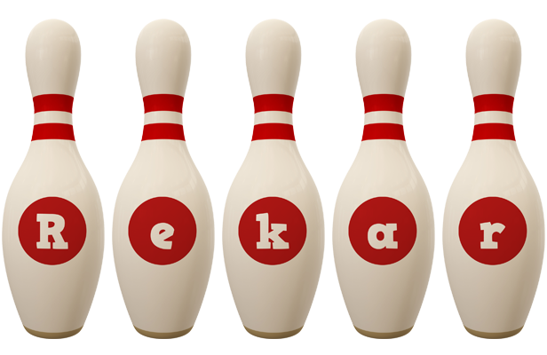 Rekar bowling-pin logo