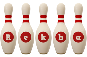 Rekha bowling-pin logo