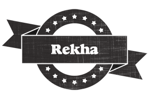 Rekha grunge logo