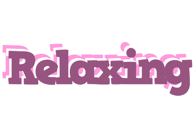 RELAXING logo effect. Colorful text effects in various flavors. Customize your own text here: https://www.textgiraffe.com/logos/relaxing/