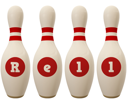 Rell bowling-pin logo