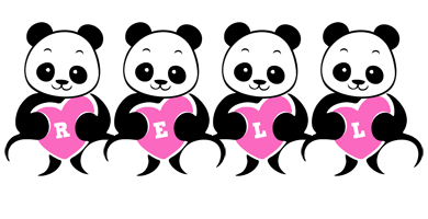 Rell love-panda logo