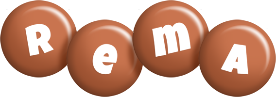 Rema candy-brown logo