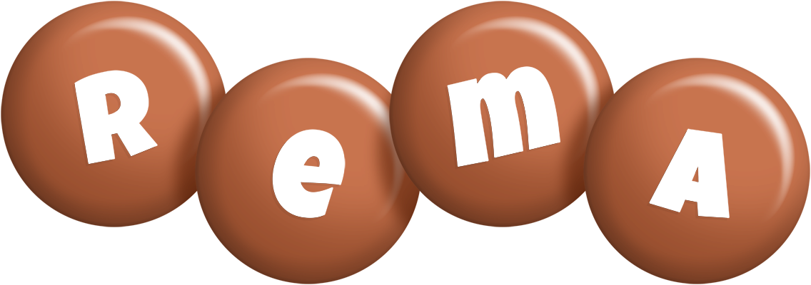 Rema candy-brown logo
