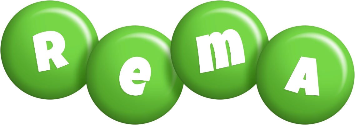 Rema candy-green logo