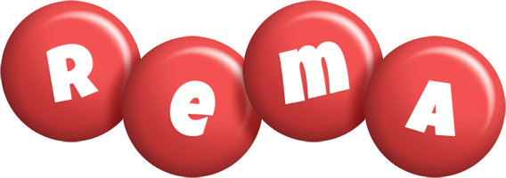 Rema candy-red logo