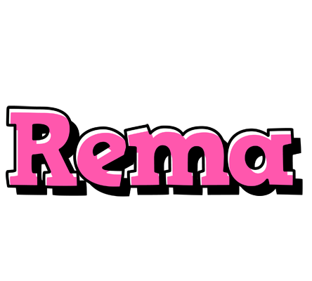Rema girlish logo