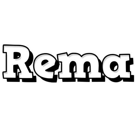 Rema snowing logo