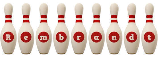 Rembrandt bowling-pin logo