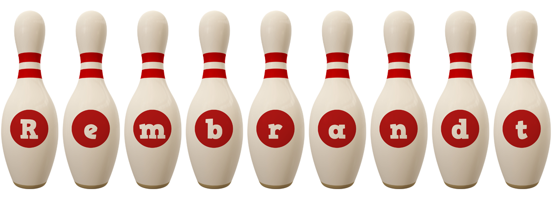 Rembrandt bowling-pin logo