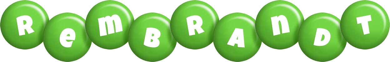 Rembrandt candy-green logo