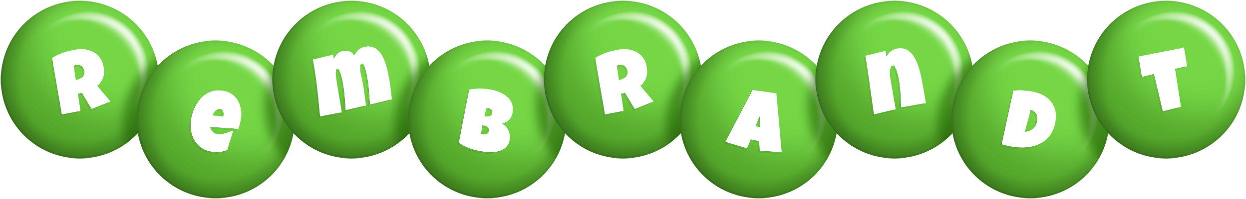 Rembrandt candy-green logo
