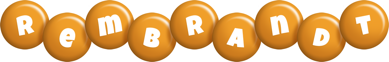 Rembrandt candy-orange logo