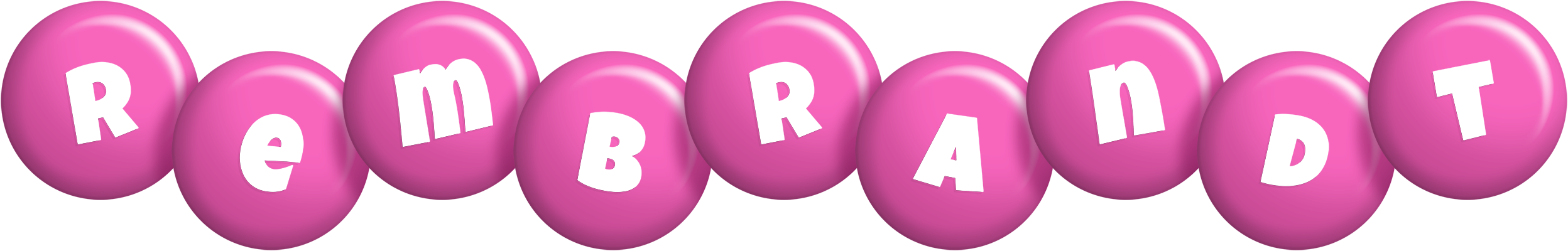Rembrandt candy-pink logo