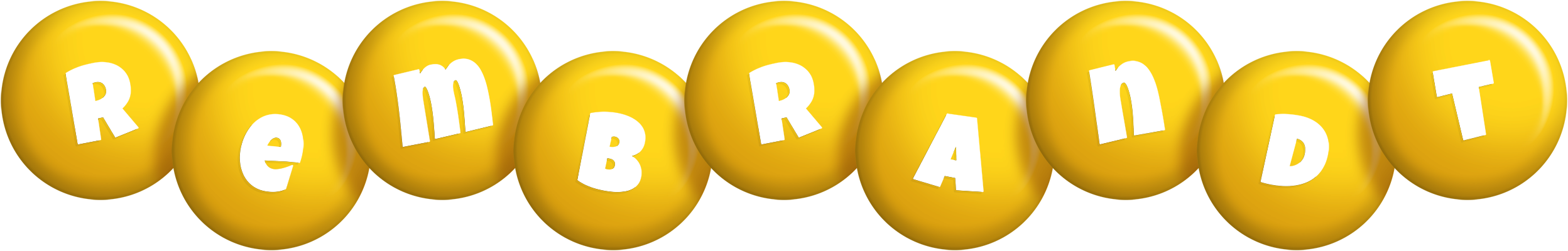Rembrandt candy-yellow logo
