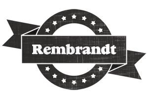 Rembrandt grunge logo