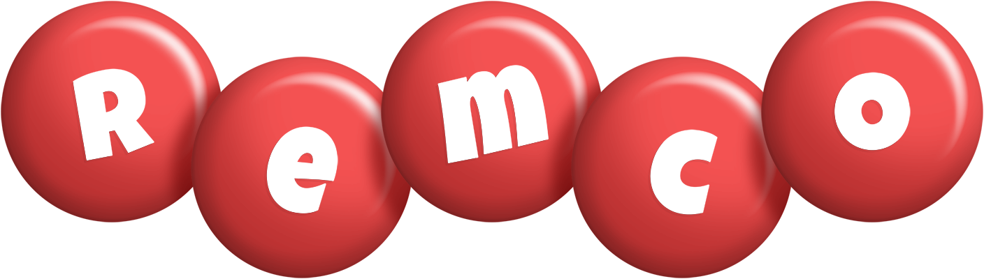 Remco candy-red logo