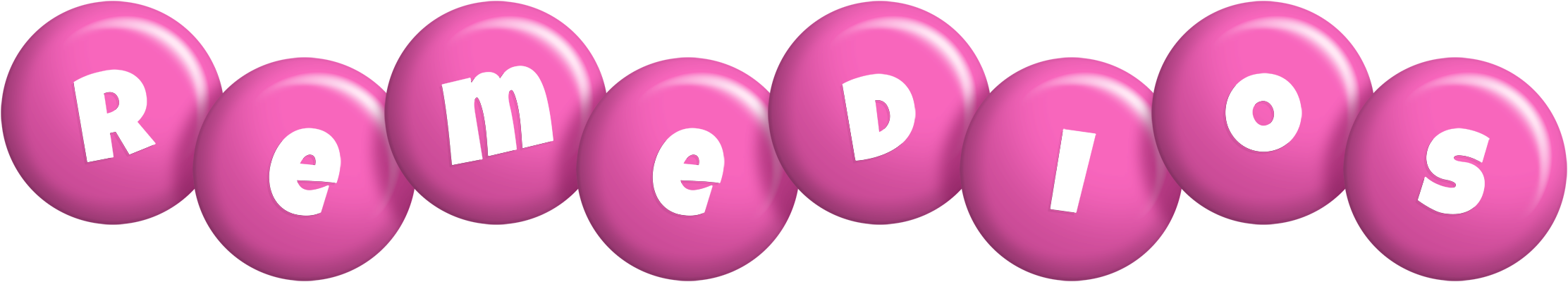 Remedios candy-pink logo