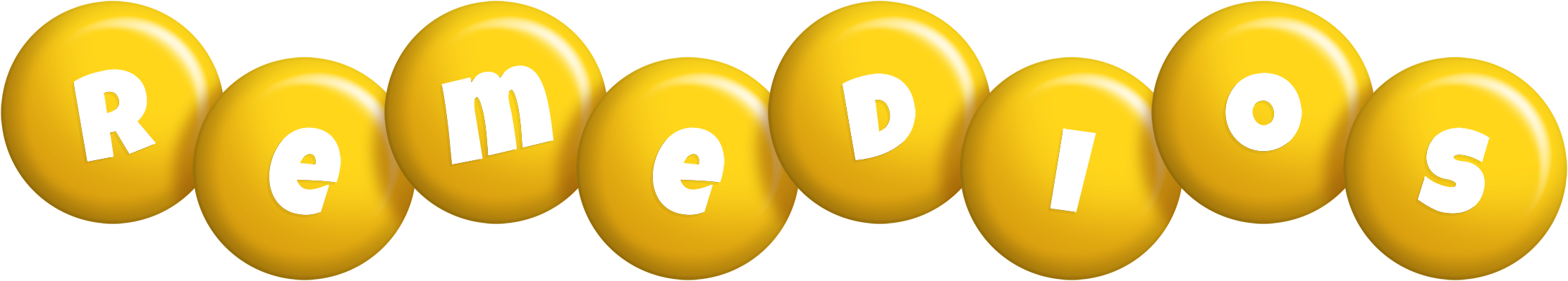 Remedios candy-yellow logo