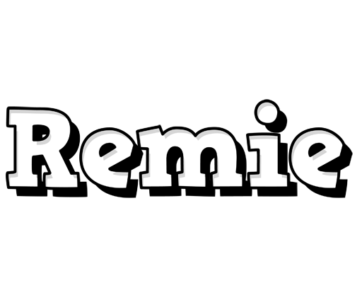 Remie snowing logo