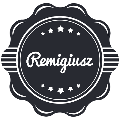 Remigiusz badge logo