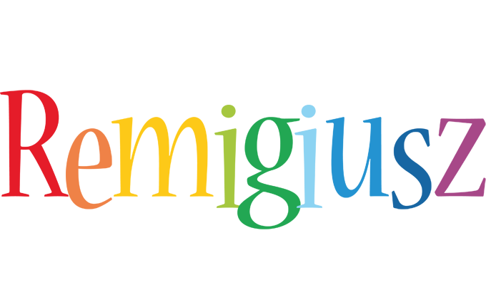 Remigiusz birthday logo