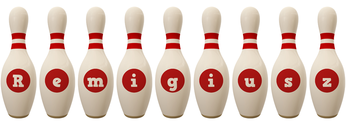 Remigiusz bowling-pin logo