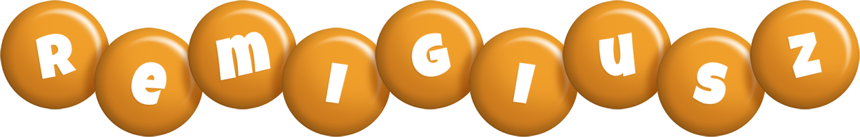Remigiusz candy-orange logo