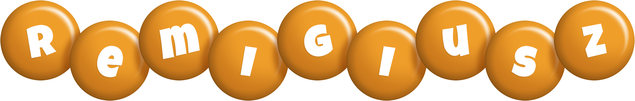 Remigiusz candy-orange logo