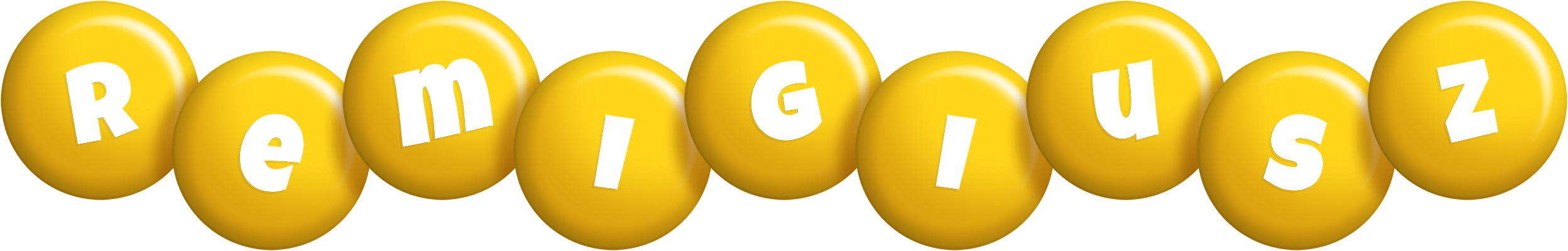 Remigiusz candy-yellow logo