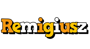 Remigiusz cartoon logo