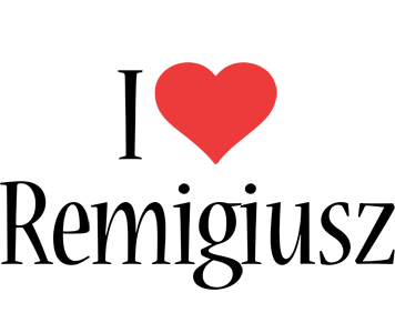 Remigiusz i-love logo