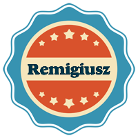 Remigiusz labels logo