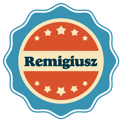 Remigiusz labels logo