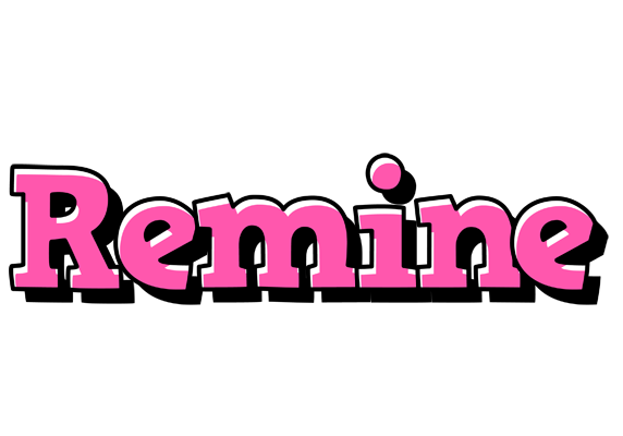 Remine girlish logo