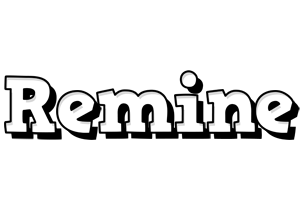 Remine snowing logo