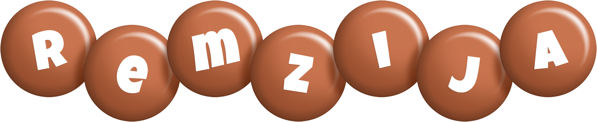 Remzija candy-brown logo
