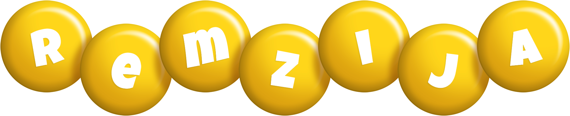 Remzija candy-yellow logo