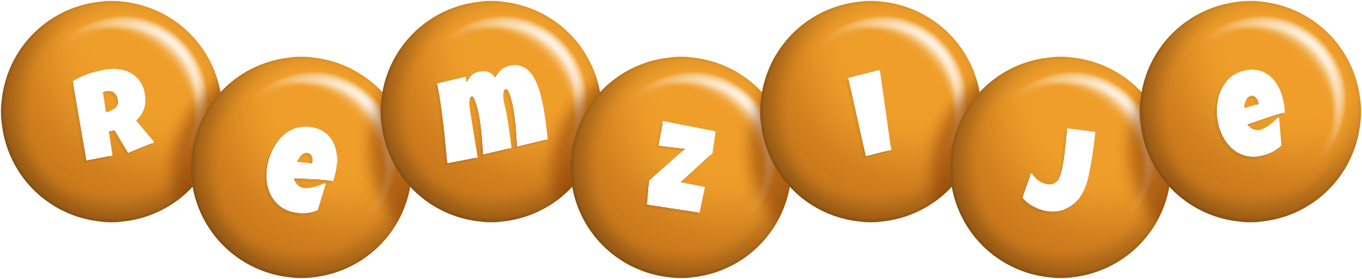 Remzije candy-orange logo