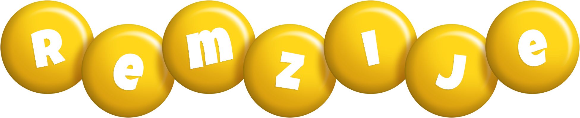 Remzije candy-yellow logo