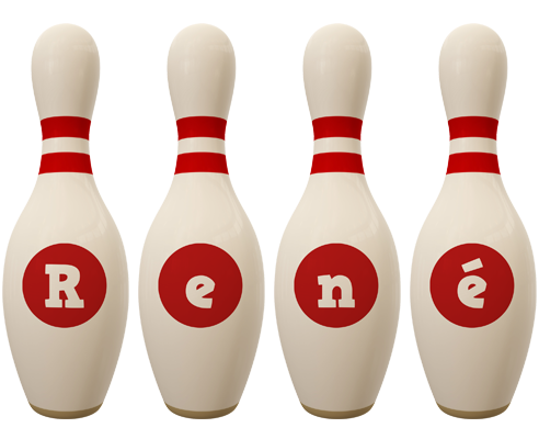 René bowling-pin logo