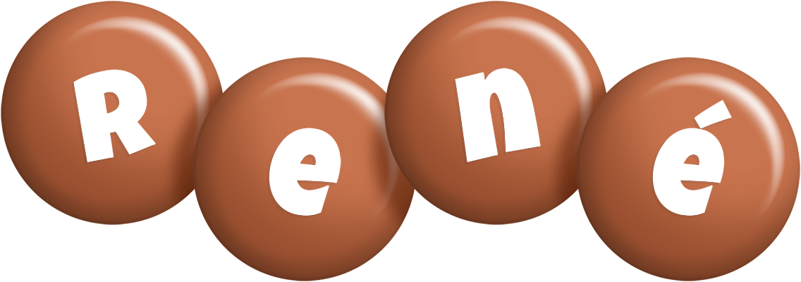René candy-brown logo
