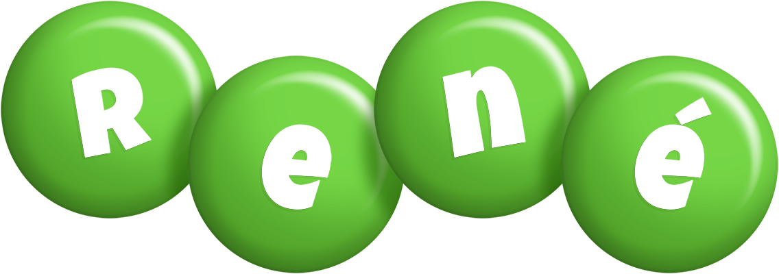 René candy-green logo