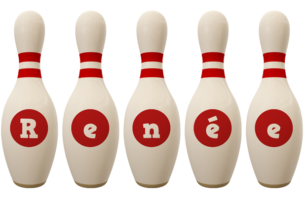 Renée bowling-pin logo
