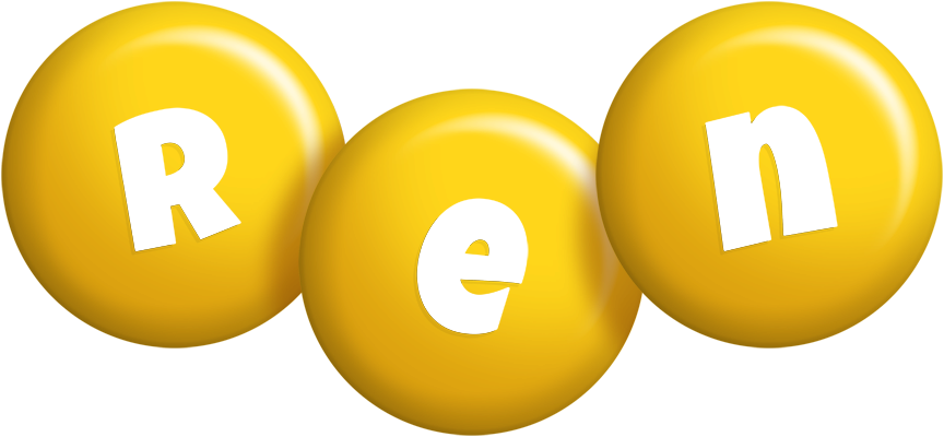 Ren candy-yellow logo