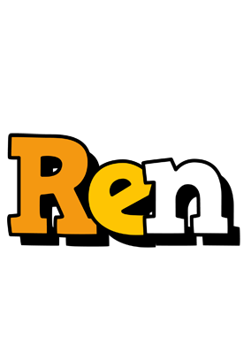Ren cartoon logo
