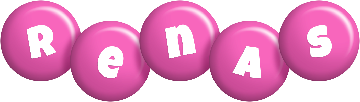 Renas candy-pink logo